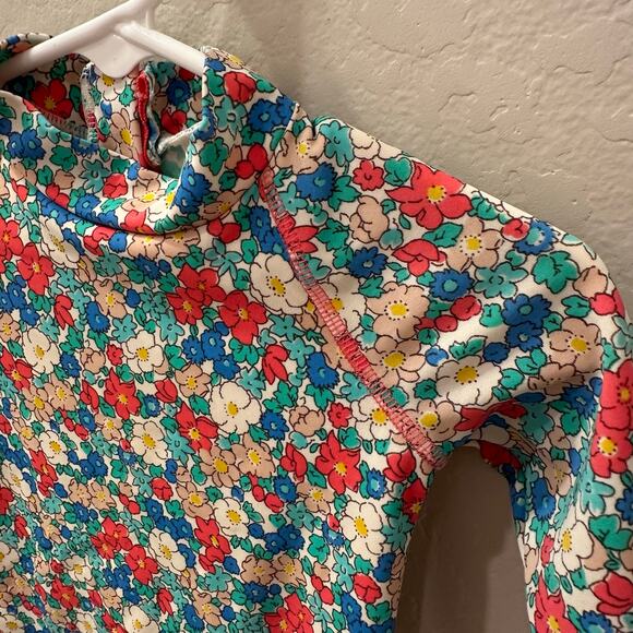 Baby Boden Floral Rashguard Swimsuit - Picture 2 of 8